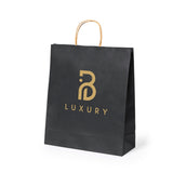 Sac Papier Noir 32x40cm Personnalisable