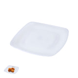 Assiette Carrée Translucide PP Personnalisable