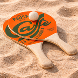 Raquette de Plage Paille de Blé Personnalisable