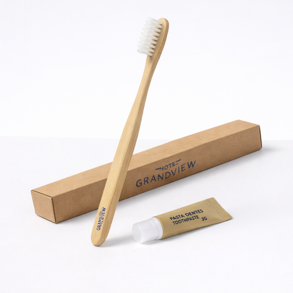 Set Brosse à Dents Bambou - avec Dentifrice Personnalisable