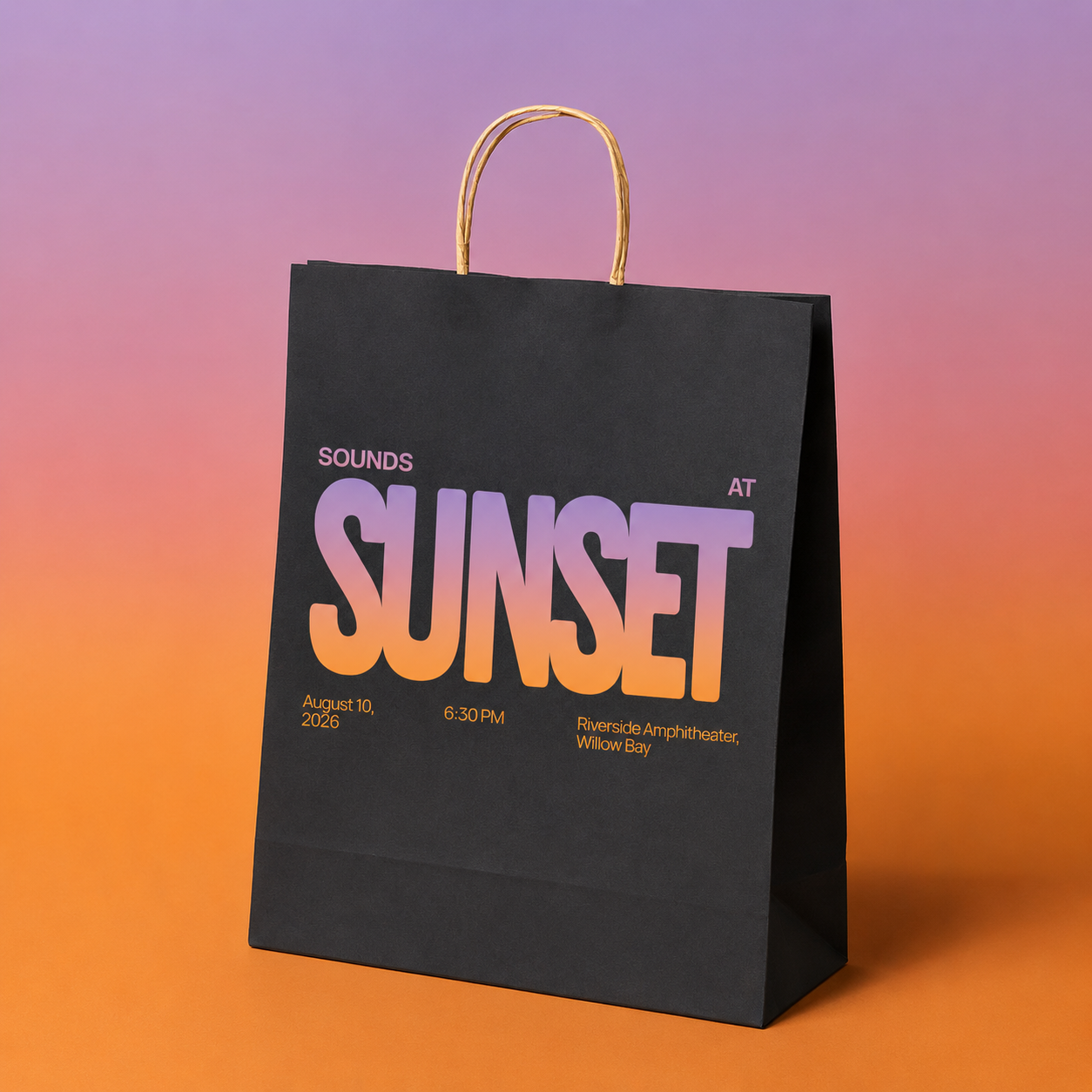 Sac Papier Noir 25x31cm Personnalisable