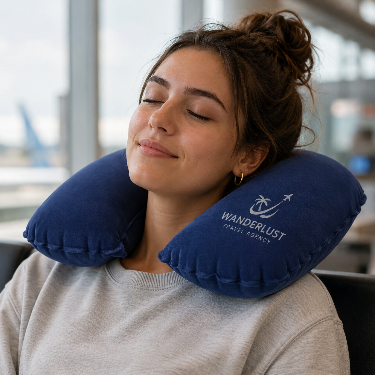 Coussin Voyage Microfibre Personnalisable