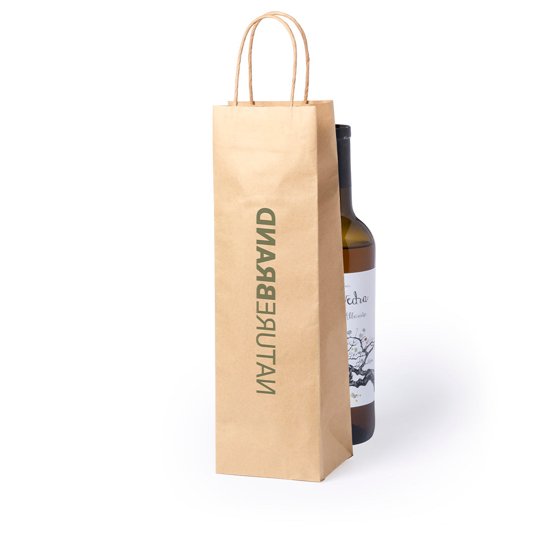 Sac Papier Kraft Bouteille Personnalisable