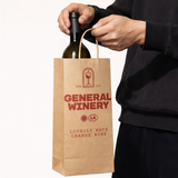 Sac Papier Kraft Bouteille Personnalisable