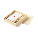 Coffret Cartes et Dés Bois Personnalisable