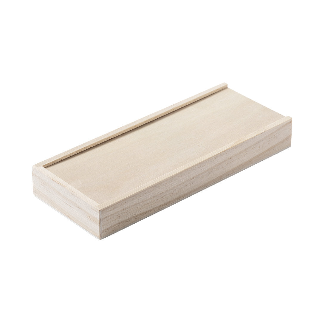 Coffret Cartes et Dominos Bois Personnalisable