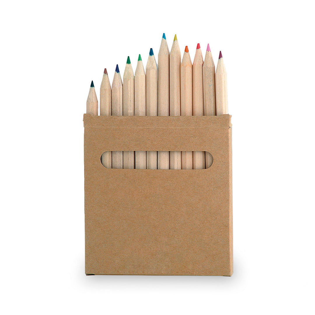 Boîte 12 Crayons Couleurs Carton Recyclé Personnalisable
