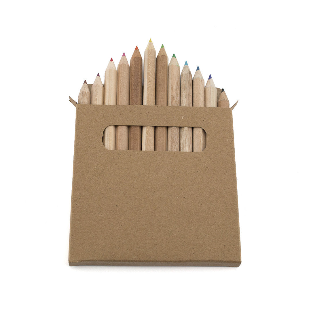 Boîte 12 Crayons Couleurs Carton Recyclé Personnalisable