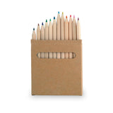 Boîte 12 Crayons Couleurs Carton Recyclé Personnalisable