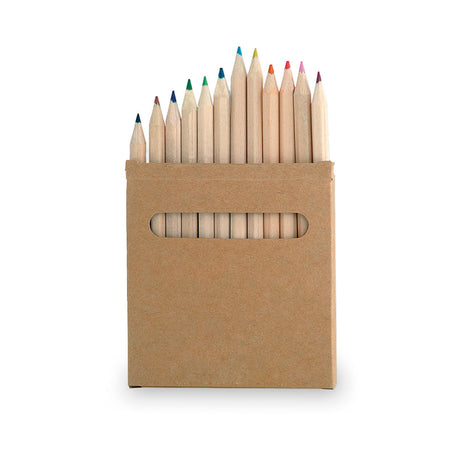 Boîte 12 Crayons Couleurs Carton Recyclé Personnalisable