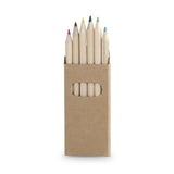 Boîte 6 Crayons Couleur Carton Recyclé Personnalisable
