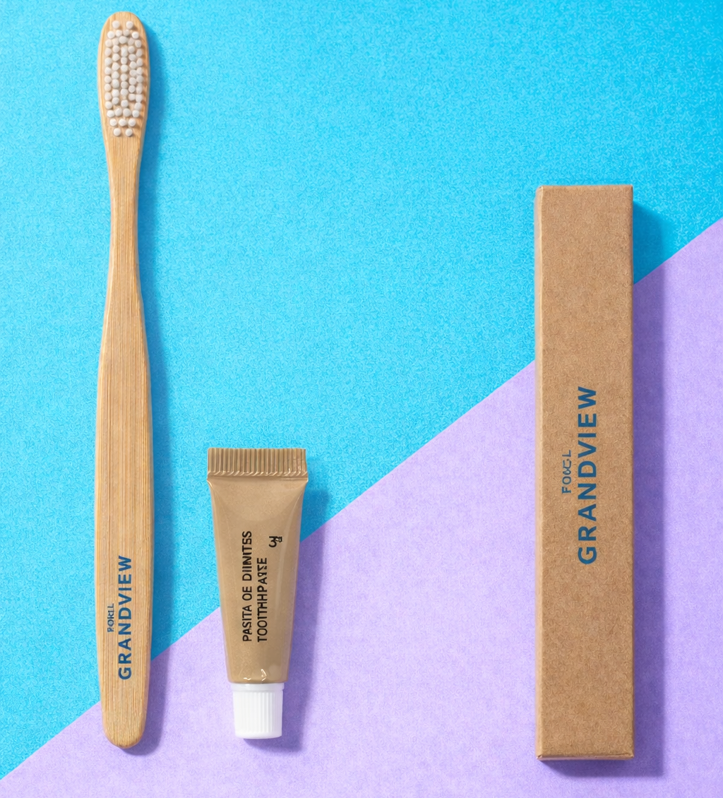 Set Brosse à Dents Bambou - avec Dentifrice Personnalisable
