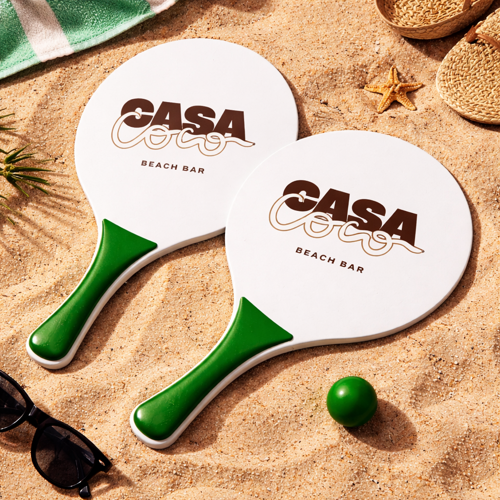 Raquette de Plage Bois Personnalisable