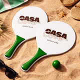 Raquette de Plage Bois Personnalisable