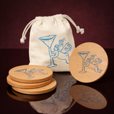 Set Sous-Verres Bambou Personnalisable
