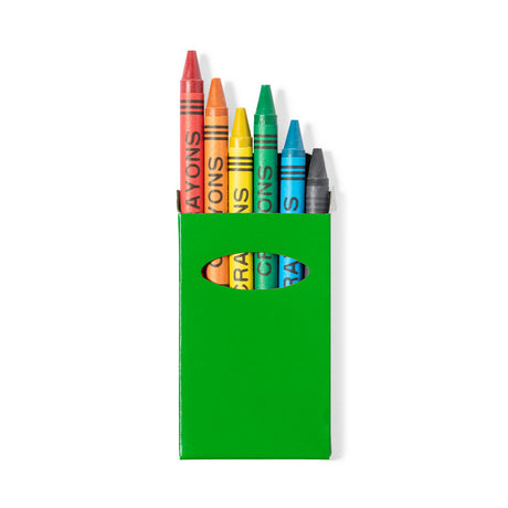 Boîte de Crayons Cire 6 Pièces Carton Personnalisable