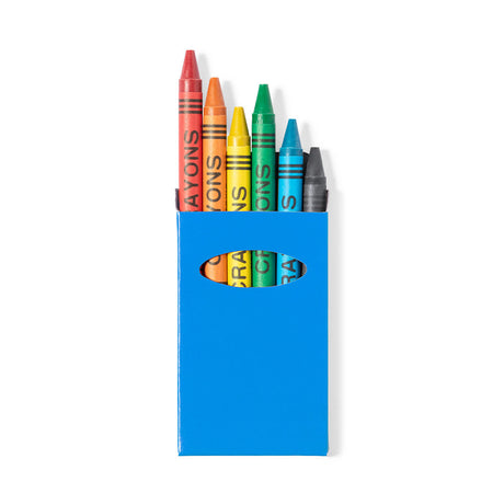 Boîte de Crayons Cire 6 Pièces Carton Personnalisable