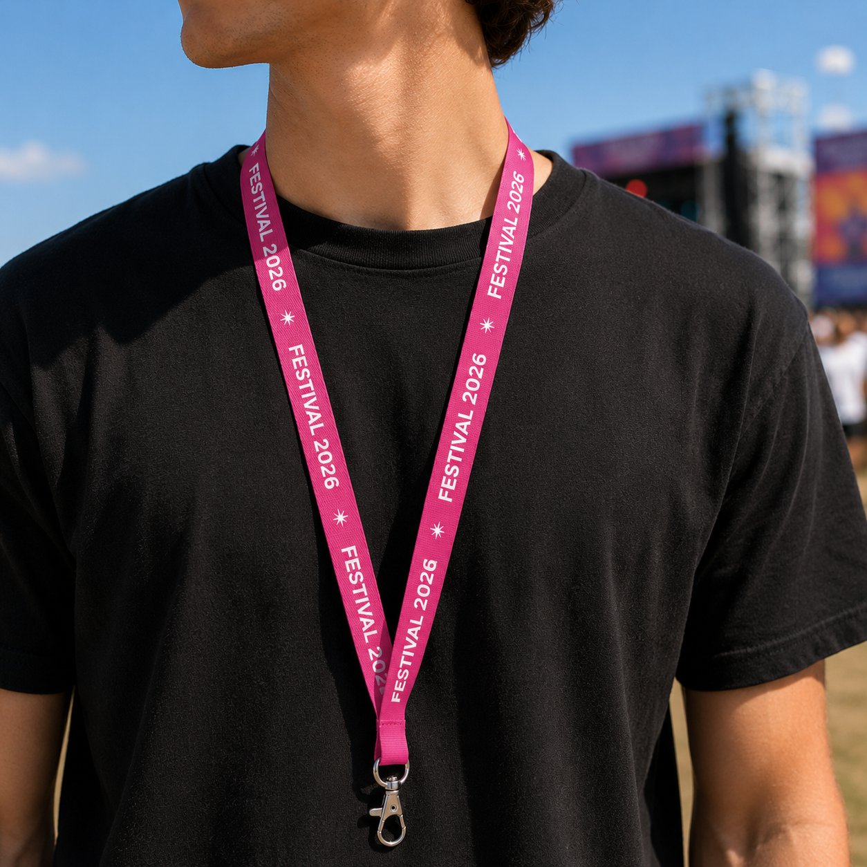 Lanyard 50cm Polyester Personnalisable