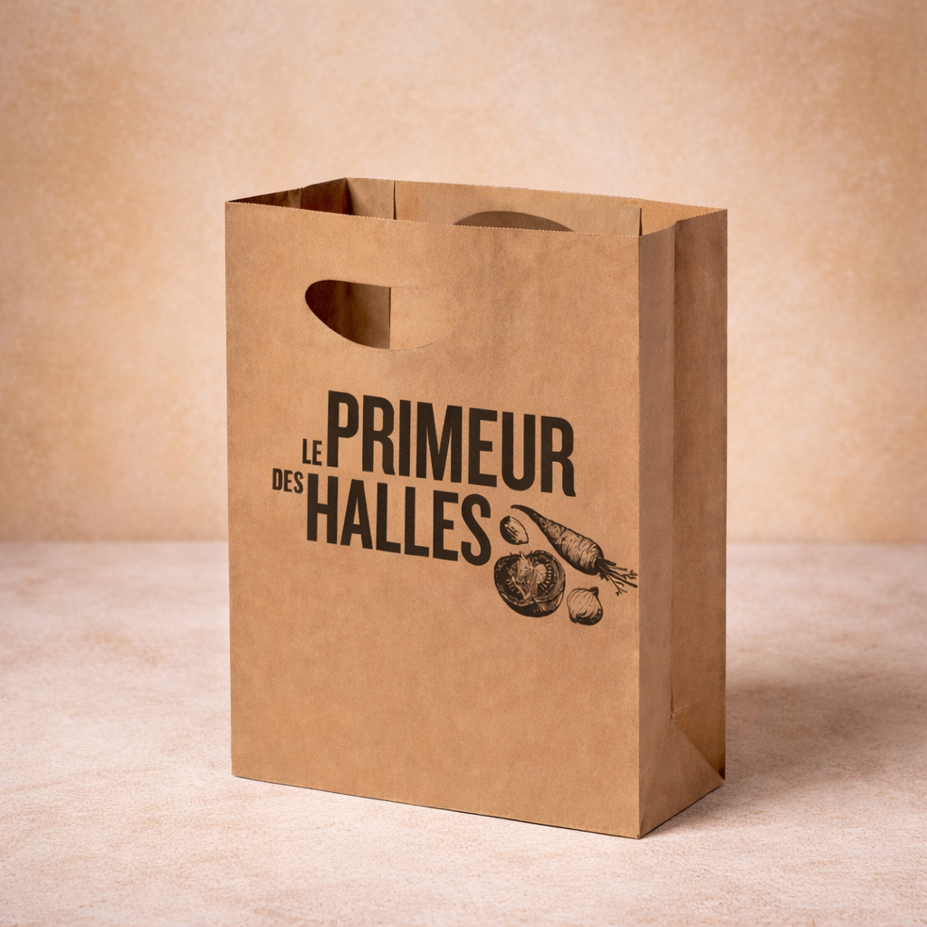 Sac Papier Recyclé 22cm Personnalisable