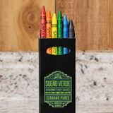 Boîte de Crayons Cire 6 Pièces Carton Personnalisable