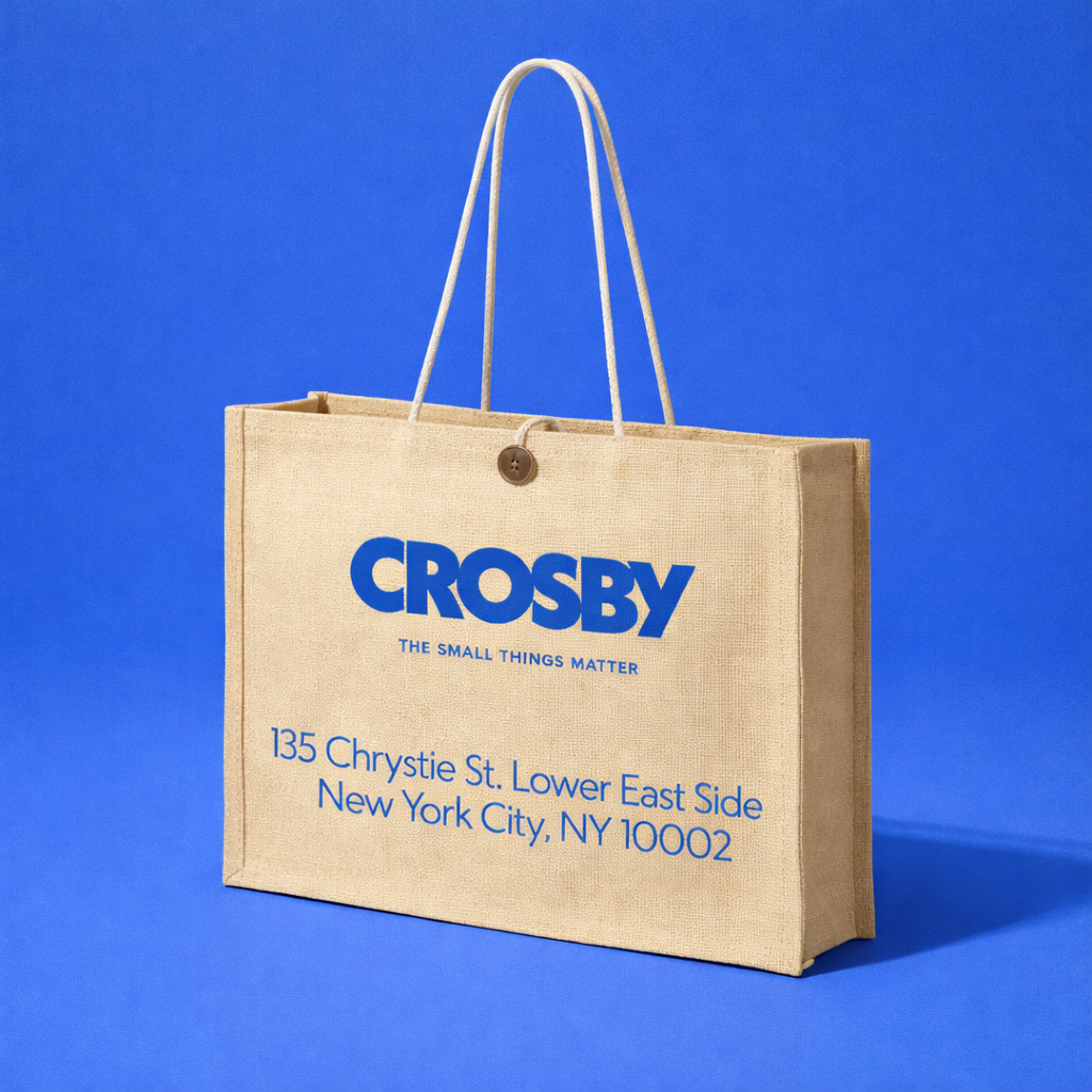 Tote Bag Jute 44cm Bouton Personnalisable